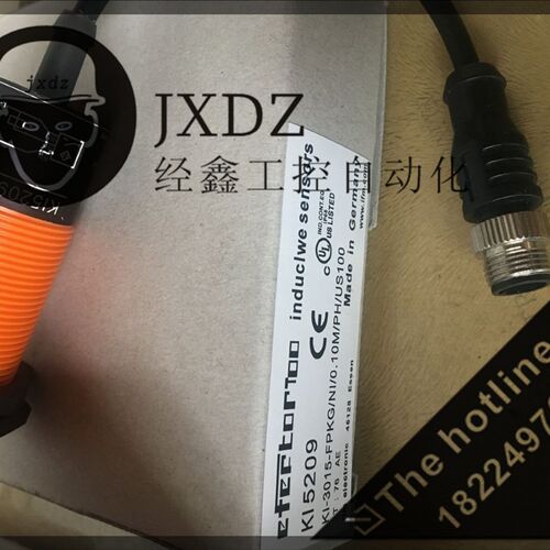 易福门KI5209/KI-3015-FPKG/NI/0,10M/PH/US100电容式接近开关