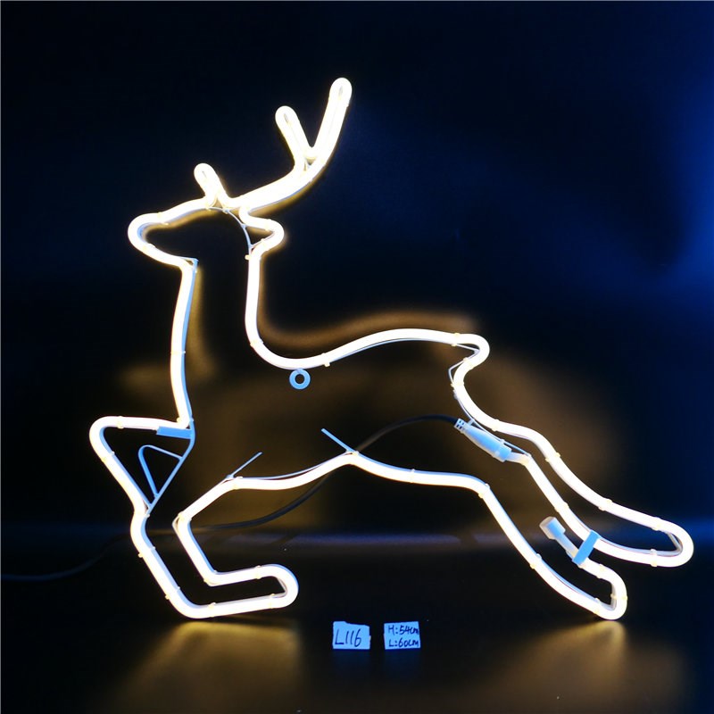 圣诞装饰品发光LED圣诞老人麋鹿圣诞树造型创意摆件商场布置摆设