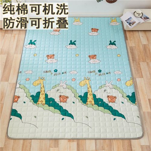 宝宝爬行垫棉折叠婴儿爬爬垫布套加厚家用地垫保护罩秋冬季无毒味