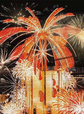 新力款霓婚庆道具亚克烟BSK花灯婚婚礼虹灯烟花灯星空礼烟花灯装