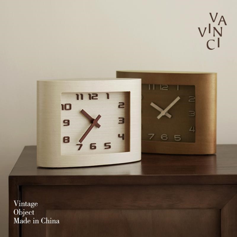 梵其现代轻奢实木座钟静音时钟高级感客厅卧室床T头柜台钟装饰摆