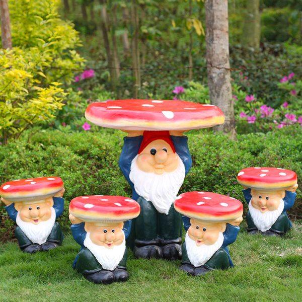 卡通蘑菇坐凳户外花园林庭院仿树桩桌椅雕塑玻璃钢仿石幼儿园摆件,家居饰品,户外/庭院摆件,淘宝优惠券,粉丝福利购,淘宝优惠卷