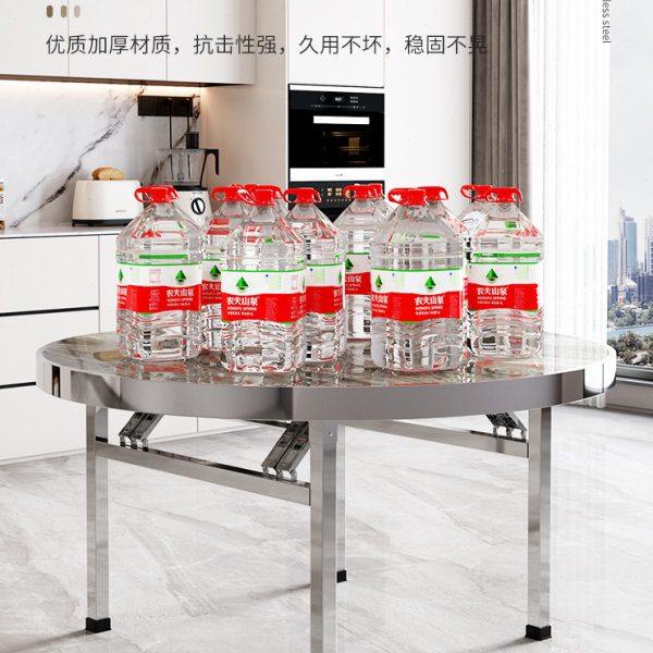 不锈钢304微晶石岩板餐桌带转盘新款可折叠现代高端餐厅商用圆形,住宅家具,岩板餐桌,淘宝优惠券,粉丝福利购,淘宝优惠卷