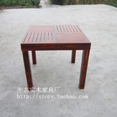 咖啡实木桌 实木餐桌 酒吧桌 茶吧桌子 碳化桌 餐厅饭店桌子