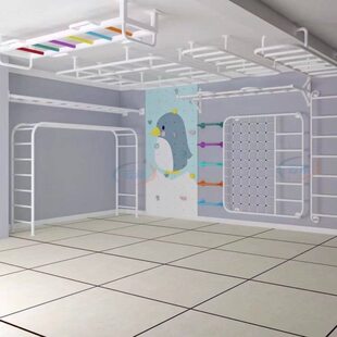 室内云梯单双杠家用健身器材攀岩墙引体向上体能训练攀爬架肋木架