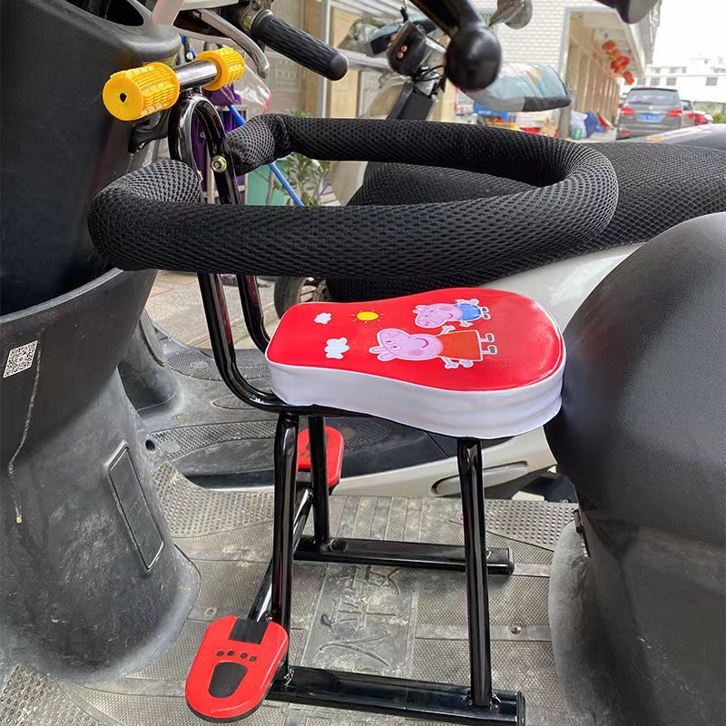 电瓶车电动车前置儿童坐椅安全防撞坐椅踏板摩托车宝宝坐椅椅子凳