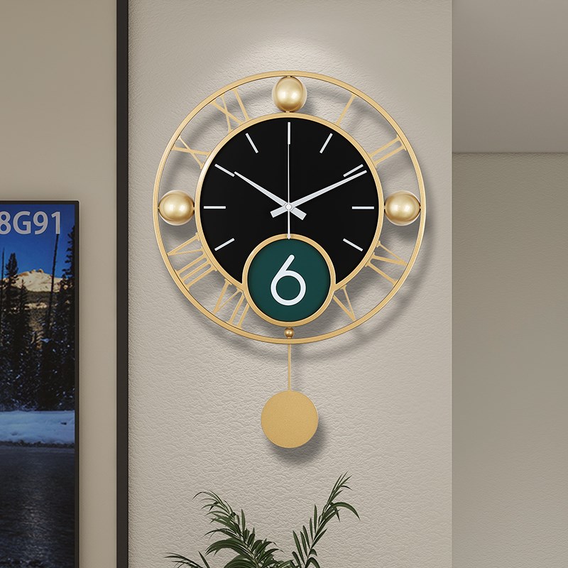 钟表挂钟客厅创意背景墙新t款轻奢装饰时钟现代简约时尚家用石英