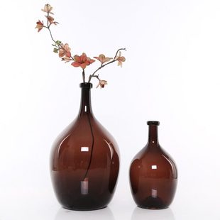 简约琉璃艺术花瓶玻璃花器酒柜玄关家居装饰品客厅样板间桌面摆件