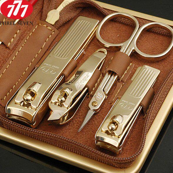 韩国777指甲刀套装原装进口指甲剪套装修甲工具指甲钳/刀镀金正品