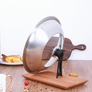 锅盖加高加厚不锈钢家用可视钢化30cm32cm34CM炒锅盖子加大高拱盖