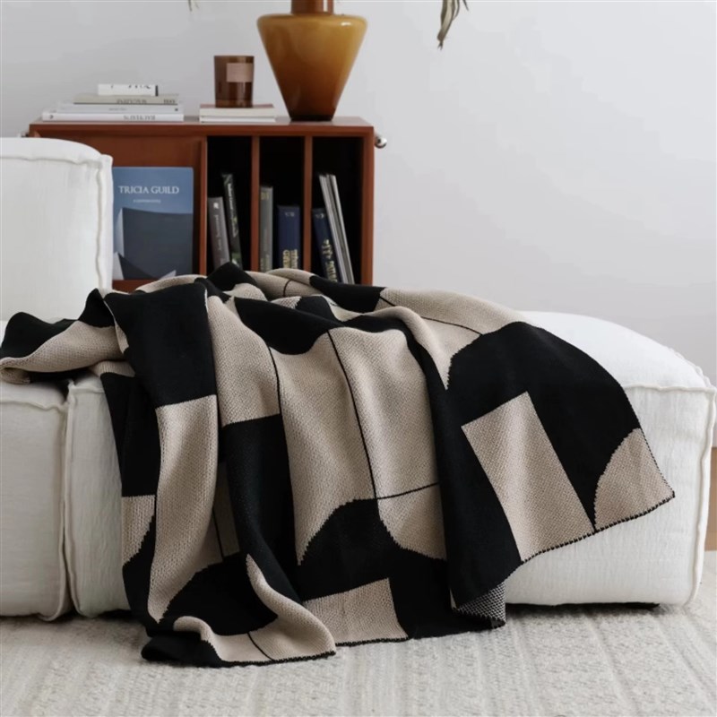 中古风多功能沙发空调毯午睡x毯办公室毛毯披肩小毯子床边毯车载