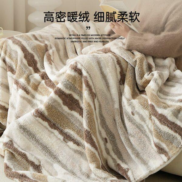 冬天加厚盖毯被毯宿舍办公室午睡毛毯子加绒冬季床单床垫子床上用