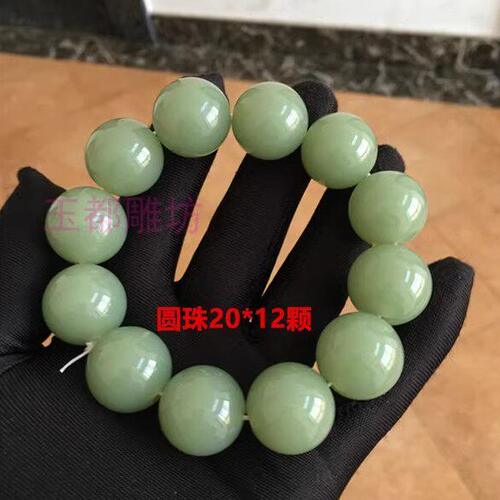 新款爆款老形珠佛珠手串仿真玉圆珠手串男女款转运珠手链