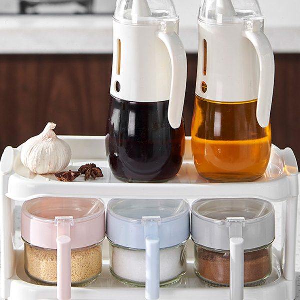 欧式油壶防漏玻璃油壶厨房家用调味油罐酱油瓶醋壶大号小号调味盒