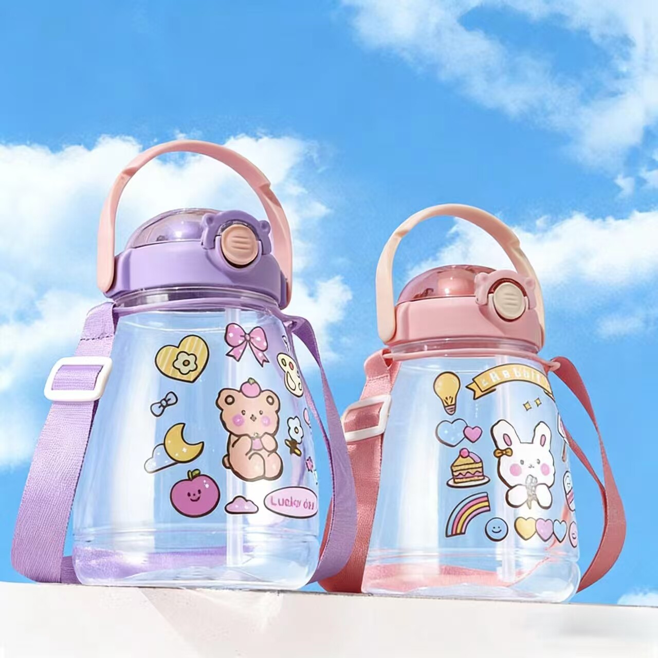 伍先生A高颜值大容量可爱大肚杯户外便携