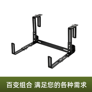 阳台栏杆挂钩花j盆挂架挂式 可调节悬挂置物架花架窗台室外铁艺支