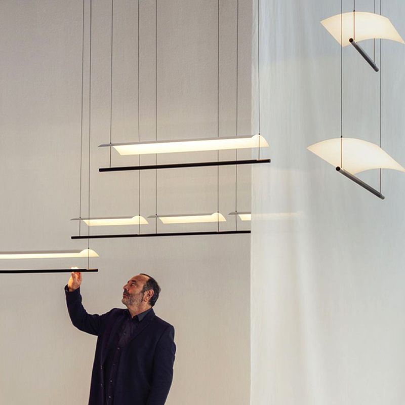 西班牙santacole Lamina吊灯极简长条岛台餐厅灯办公室前台吧台灯