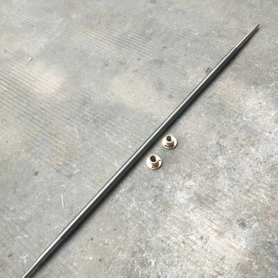 炮塔铣床台湾铣床X轴长丝杆铜螺母铣床配件长1630