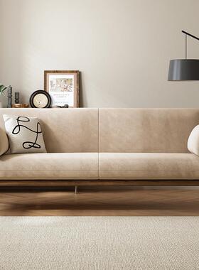 户批日式OYV实木沙发用小型夏两可冬拆洗三人位公寓阳台科技布艺