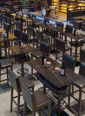 p2023110酒吧散台吧高夜吧发光桌椅清茶组合音乐酒馆卡座场转角沙