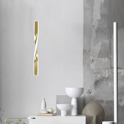 北欧床头灯卧n室创意is线网红灯单头性艺吊术设5005计极简长条吊