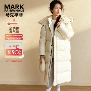 时尚 马克华菲女装 冬季 舒适情侣长款 休闲风百搭保暖外套羽绒服 新款