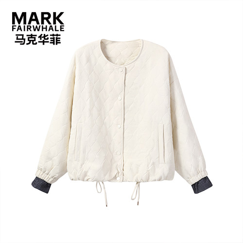【忘忧岛】马克华菲棒球服秋冬款外穿慵懒风棉衣上衣-F54010A503