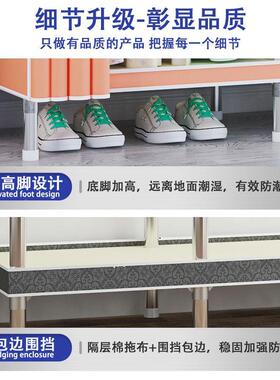 简易布柜家用卧全钢架衣柜出用租AFP房钢管衣加粗厂厂室家