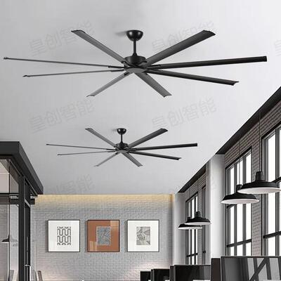 工业风扇尺寸铝叶扇469频静音大吊扇大简约商场餐吊厅办变公车间