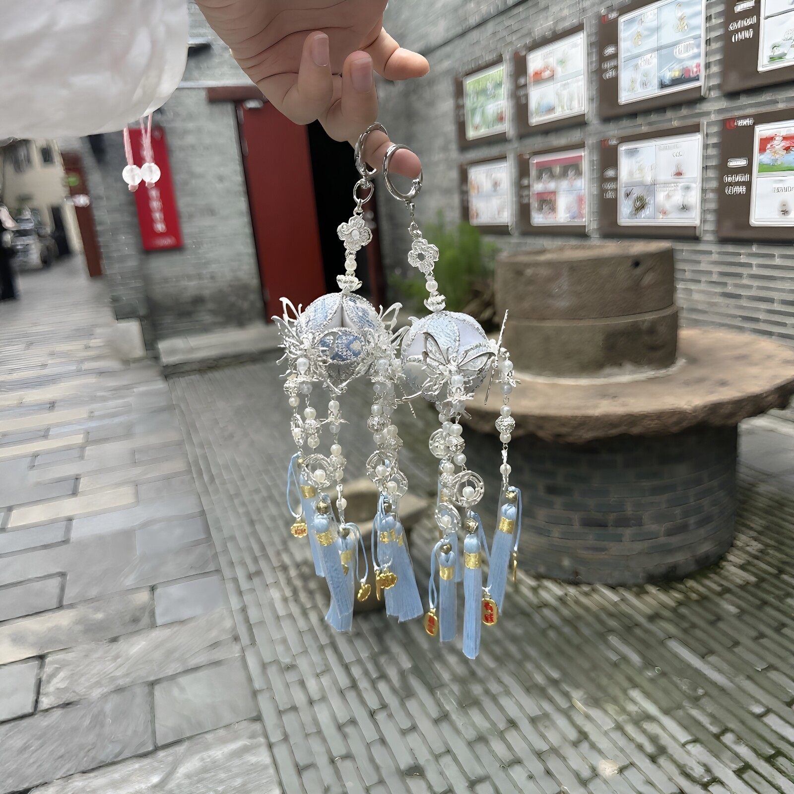 广西非遗壮锦绣球挂件diy材料包民族风手工流苏背包挂件生日礼物