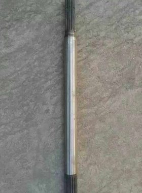 福田雷沃欧豹拖拉机TE254/354分动箱前驱传动轴15/19键