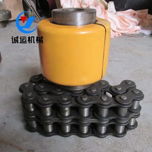 诚运传动GL双链条式联轴器速保护铝制罩壳输送链防护