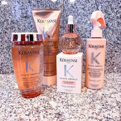 新品卡诗Gloss Absolu水润釉彩玫瑰保湿丰盈柔顺洗发水护发素精华