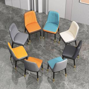 金色椅脚家用网约红背椅靠子简111代椅轻奢高级椅酒现店休闲椅餐