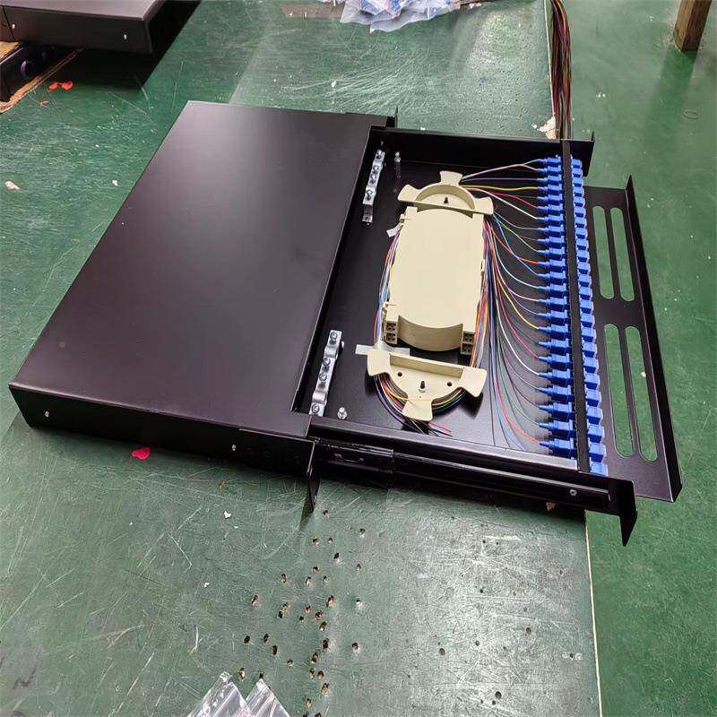 加厚光缆终端盒24口抽拉241式机架24芯SC光纤配线F架C光纤接线盒