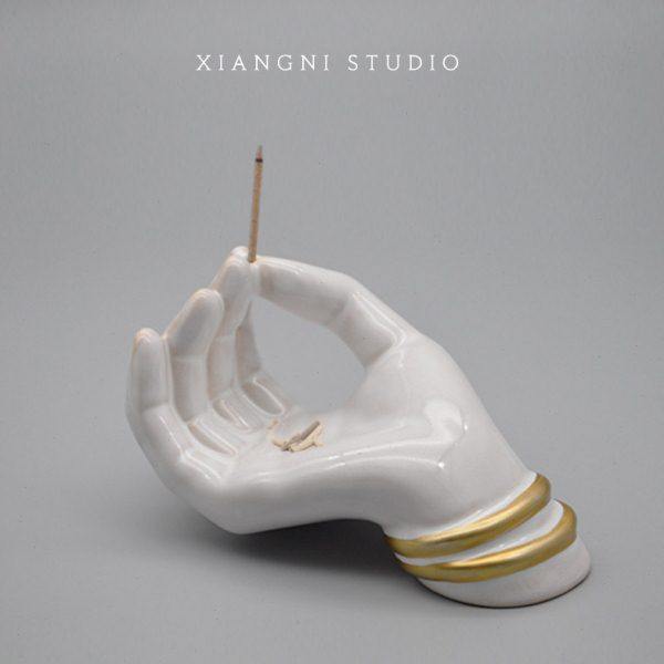 VILLATTE ASTIERde瑟琳娜手香插佛手线香adv香插手工陶瓷香座摆件,家居饰品,香托/香盘/香座/香插,淘宝优惠券,粉丝福利购,淘宝优惠卷