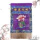 绣品 法会佛具用品 托盘幡 寺院用品 刺绣品 荷花图案 戒定真香