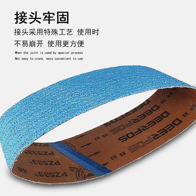 鹿牌进口锆钢砂带机610*