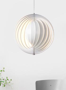 丹麦旋意转月亮吊30422灯北欧客厅灯卧室餐厅具书房吧台圈创圈装
