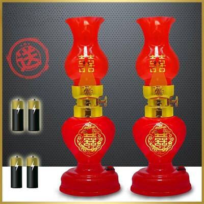 结婚电子蜡长烛龙1凤烛灯台婚礼蜡烛陪OJD嫁喜字明灯婚庆用品喜灯