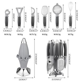 多用功能厨小具工具套装收纳架七件家厨房68120削皮刀刨丝套器打