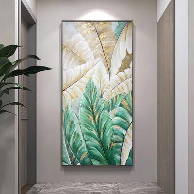 QWE-2302家大业大绘油画客厅落装饰现代简约轻奢入户玄关地挂画手