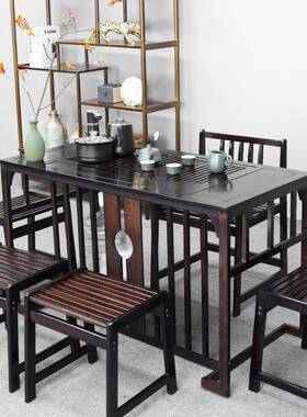 新中式茶桌QKB椅组合阳茶几用家客厅小子简台约现代茶台烧桌水壶