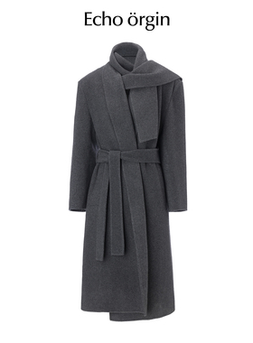 EO大翻海军领呢料长大衣