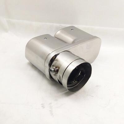 适用于锐改装排明管尾喉42005朗逸消声器气锈钢改装排不气管