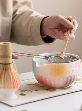 竹非遗茶筅抹茶碗日式打茶工茶具茶碗带嘴点茶74533具配件宋代打