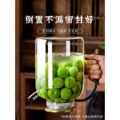 青泡酒玻璃瓶瓶梅613密杨梅自酿果酒空瓶酒食品级封罐泡酒罐容器