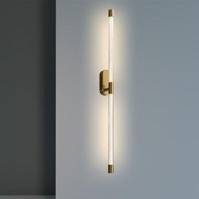 轻条奢线DRU条壁灯卧室纹力亚克现代简约极简长条灯客店厅酒墙壁