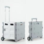 收拉杆箱两OFS轮买车菜转车折叠纳箱家用购物车周搬运移动小推露