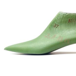 女款低中帮跟尖单鞋头楦头，新款AS056尖头中高模跟皮鞋楦头鞋AS0